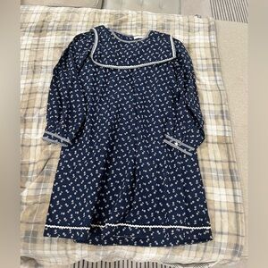 Doen Navy Blue Floral Kids Dress